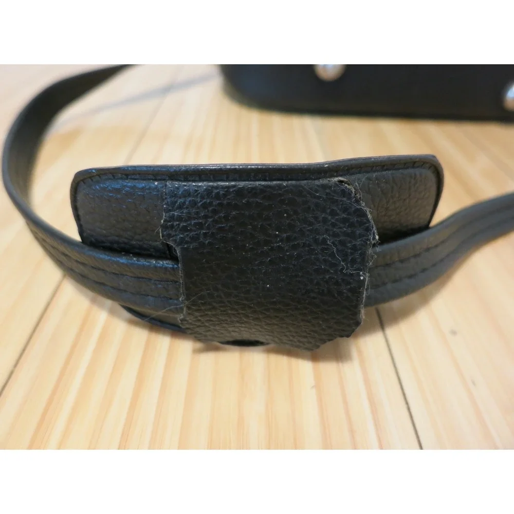 Vintage Kane-M Brand Black Zippered Bag Case With Strap 9x8x6 in. Made‎ in Korea